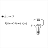 イナバ物置 物置用 スペアキー ガレージ(三和シャッター)「No.6051〜6300」用 *受注生産につき、納期は約4週間かかります 『物置の鍵が紛失したときに』