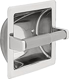 Delta Faucet 45070-ST Stainless Steel Recessed Paper Holder with Plastic Roller [並行輸入品]