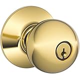 Schlage f51aorb505 Lifetime Polished BrassオービットKeyedエントリf51 aパニックProofドアノブ