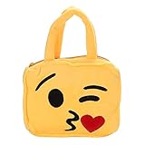 B-PING 絵文字 子供用 おもちゃ　かばん お出かけバッグ キッズ 通学 散歩 かわいい ふわふわ 男の子 女の子 兼用 (emoji5)
