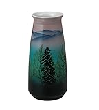 マルヨネ 九谷焼 花器 8号花瓶・木立連山 K4-1302