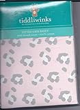 Tiddliwinks Fitted Crib Sheet - Pink Pattern - 100% Cotton - 200 TC by Tiddliwinks