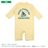 BabyChips marine(名入れ長袖ベビーロンパース) 80 ライトイエロー