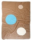 Baby Boum 100 x 150 cm Large Super Soft Appliqued Warm Polar Fleece Blanket (Cacao Brown) by Baby Bo