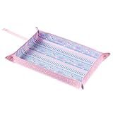 わくわくお食事タイムのベビーランチョンマット・トレイ　レースチュールとメリーゴーランド（ライトブルー）　B0504000　日本製