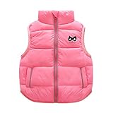 キッズ ダウン ベスト 軽量 保温 防寒 袖なし 中綿ベスト 赤ちゃん 子供用 可愛い ダウンジャケット インナー アウター 通園 通学 秋 冬 男女兼用 ピンク 70