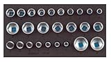 Gedore文ソケット1/2 "、6点、1/3 CTモジュール1500 CT1-19