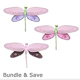 ドラゴンフライデコレーション10 " Medium HaileyナイロンHangingメッシュトンボDecor 3 Piece Set Pieceセット装飾赤ちゃん保育園寝室女の子部屋天井壁装飾結婚式