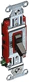 Hubbell 1221B Switch, Hubbell-Pro, 1-Pole, 20A, 120/277V, Brown by Hubbell