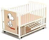 キンタロー 日本製ベビーベッド 3WAYスヌーピーS-5 エコ ホワイト