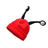 MissとMr ベビー ニット帽子 ニットキャップ 帽子 キャップ 男の子 女の子 男女児 秋冬ベビー用 2歳～7歳 (レッド)