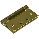 Stanleyハードウェア530779 4 " x 4 "サテン真鍮バネ蝶番