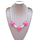 Roo Beads 'Starry' Silicone Teething Necklace for Nursing Breastfeeding Moms, Babies, Toddlers BPA-F