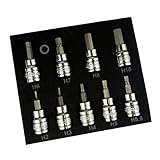 P Prettyia ソケットセット 9個入　 六角シャンク　3/8 パワードライバ ドリルビット アダプタ