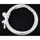 ミストシャワーホース 家庭菜園 花のお手入れ 暑い夏を涼しく快適に ガーデンニング 家庭用 SY-MISTSW (9m, ホワイト)