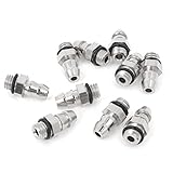 uxcell ミニバーブ 継手　気送管ホース ナイロンチューブ用 M5 オス ネジ → 6mm 10個入り