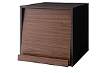 キューブボックス　ウッドグラデーションボックス (フラップ扉（ブラウン）)