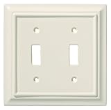 Brainerd 126447 Wood Architectural Double Toggle Switch Wall Plate / Switch Plate / Cover Light Almo