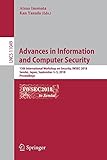 Advances in Information and Computer Security: 13th International Workshop on Security, IWSEC 2018, Sendai, Japan, September 3-5, 2018, Proceedings (Lecture Notes in Computer Science)