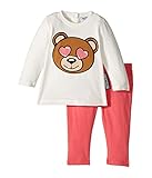 Moschino Kids Moschino Kids Teddy Bear Heart Eyes T-Shirt & Leggings Set (Infant/Toddler) (並行輸入品) zi