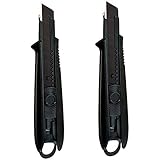 タジマ ドライバーカッター L500 オートロック グロスブラック 適合替刃L型 DCL500GBCL （まとめ買い2個セット）