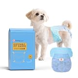 HONEYCARE 犬おむつ 男の子＆女の子のための紙おむつ パンツタイプ 犬用 紙おむつ ペット用 介護 おでかけ 旅行 小～中型犬用 10枚入 (S)