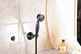 Greenspringオイルはブロンズ壁マウントハンドヘルド浴槽シャワー蛇口シャワーミキサータップセットシングルハンドルwall-mountまたはシャワーヘッド+シャワーホース+シャワー台座ホルダー 