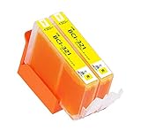 キヤノンインクカートリッジ321 320 XL Canon BCI-321XL Yイエロー 2本パック 大容量 対応機種:PIXUS MP990 MP980 MP640 MP630 MP620 MP560 MP550 MP540 iP3600 iP4600 iP4700 MX860 MX870最新型ICチップ対応 残量表示あり