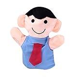 POTOJP 指人形 布の人形 家族みんなで指人形 マペットおもちゃ 縫いぐるみ 子供大好き 安心 布製 物語 童謡 おとぎ話 教育ハンドトイ 知能・五感 を育てる 動物 ごっこ遊び 18CM 1個・