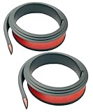 HTharros フェンダーモール オーバーフェンダー 汎用 車検 対応 フェンダーガード キズ 防止 両面 テープ ドレスアップ 3.8㎝ 1.5ｍ ブラック 2本