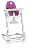 Inglesina Zuma Highchair, White/Fuchsia [並行輸入品]