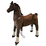 ラングスジャパン(RANGS) エコポニーアミューズメント ウマ 8歳から 耐荷重150kg 本物の馬のように動き出す 乗用