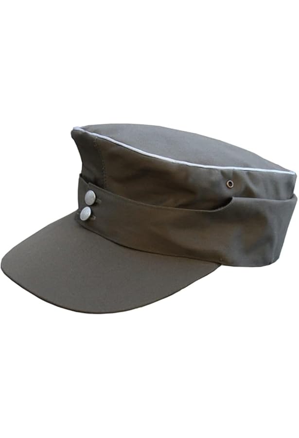 Amazon | WW2 ナチスドイツ軍 M43 陸軍 規格帽 フィールドグレー 緑 