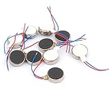 Newone 10個セット マイクロモーター　ボタン 振動モーター 　電動機 DC 2V-6V　10mm x 2.8mm　携帯電話用