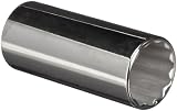 Martin SD1234 Alloy Steel 1-1/16 Type III Opening 1/2 Square Drive Socket, 12 Points Deep , 3-1/16 O