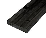 DIY素材 国産杉（新材） 厚21×幅100×長さ150ｍｍ 屋外用塗装仕上げ CB（チャコールブラック）色
