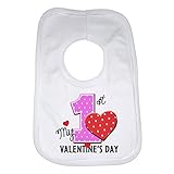 My First 1st Valentines Day Funny Baby Bib by 2Personal
