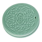 B Baosity 全5色　赤ちゃん　ベビー　乳児　歯がため　シリコーン　おもちゃ　クッキーの形 - 緑