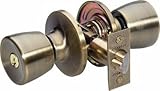 Master Lock TUO0105 Tulip Keyed Entry Door Knob, Antique Brass by Master Lock