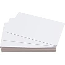Amazon | 【PVCカード】 厚さ 0.76mm 白 無地 10枚セット JIS規格