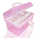 パーツ収納ケース ネイル収納ケース 二重収納ボックス アクセサリー収納プラスチック製 小物入れ ネイルデザインなどの用品の収納に適用
