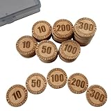 木製プレートダメカン40枚セット(ダメージカウンター) 【レーザー彫刻タイプ】