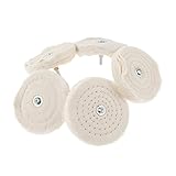 B Blesiya 研磨バフ　5個入　モップホイール　ポリッシャー　電動ドリル用　 - 100mm