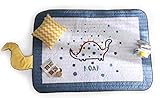 シルケット綿ソフト再生マット、非毒性for Kids Cartoonポリゴン61 x 43インチby hugehug ホワイト M-BSM