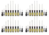 Stanley 60 – 100 10 Piece標準溝付きスクリュードライバーセット( 4パック)