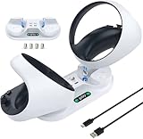 For PSVR2 コントローラー 充電スタンド Play*station VR2用 充電ドック Gusaxi VRタッチコントローラー対応 PSVR 2チャージング ステーション 急速充電 便利 オーバーチャージ保護 使用簡単 マグネティック技術 省スペース 変換アダプタ付き
