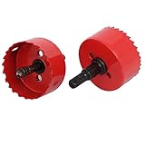 uxcell ホールソー メタル ホールカッター メタル製 ドリル 切削工具 2個入り