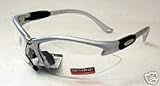 Cougar Safety Glasses, Silver Grey Frame, Clear Lens, Bayonet Style, G51290 by Radians