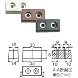 水上金属 角型ゴム戸当り ビス付 白 [20個入]【933-03601】 933-03601