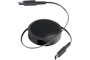 オウルテック 片引き巻取り式 USB Type-C to Cケーブル 120cm スタンド付き PD60W データ通信対応 温度センサー搭載 katamaki 巻き取り Type-Cケーブル iPhone 17 シリーズ / 16 シリーズ /15 シリーズ/スマートフォン/タブレット対応 ブラック OEC-CBKRDCC12-BK